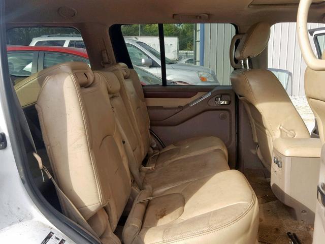 5N1AR1NN8CC607363 - 2012 NISSAN PATHFINDER WHITE photo 6