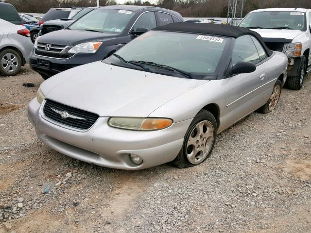 3C3EL55H2YT230196 - 2000 CHRYSLER SEBRING JX SILVER photo 2