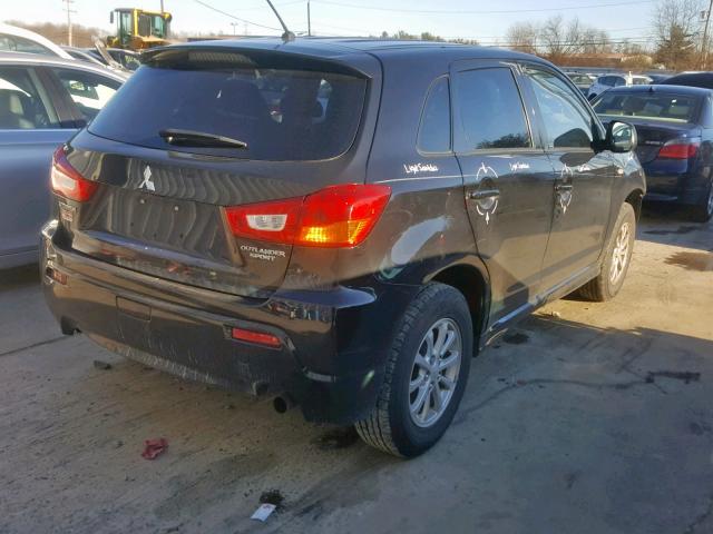 JA4AP3AU5CZ005725 - 2012 MITSUBISHI OUTLANDER BLACK photo 4