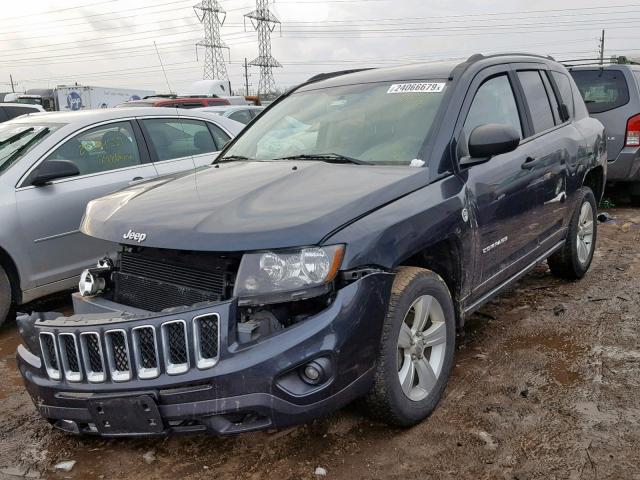 1C4NJDBB8ED537109 - 2014 JEEP COMPASS SP ნაცრისფერი ფოტო 2