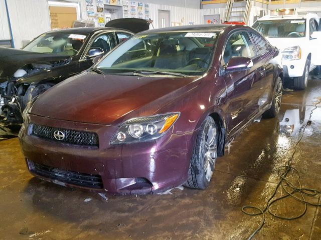 JTKDE167180240014 - 2008 SCION TC BURGUNDY photo 2