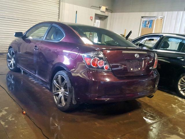 JTKDE167180240014 - 2008 SCION TC BURGUNDY photo 3