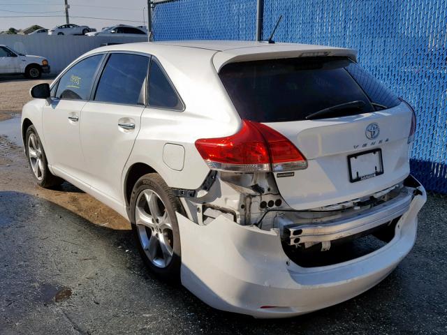 4T3ZK11A09U004976 - 2009 TOYOTA VENZA BASE WHITE photo 3