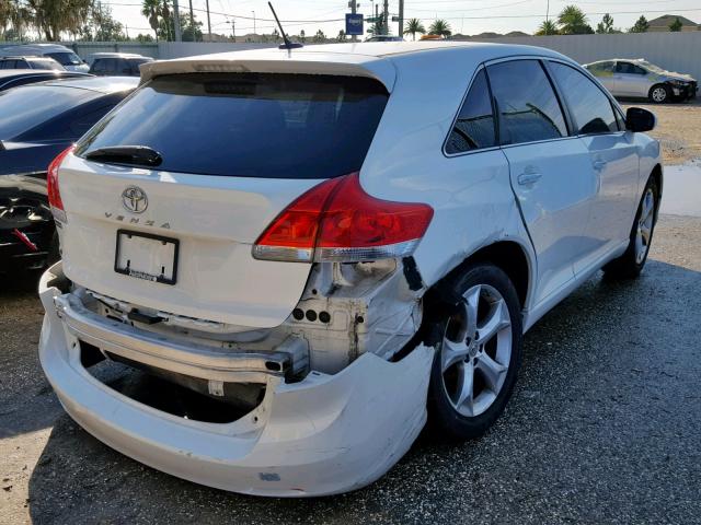 4T3ZK11A09U004976 - 2009 TOYOTA VENZA BASE WHITE photo 4