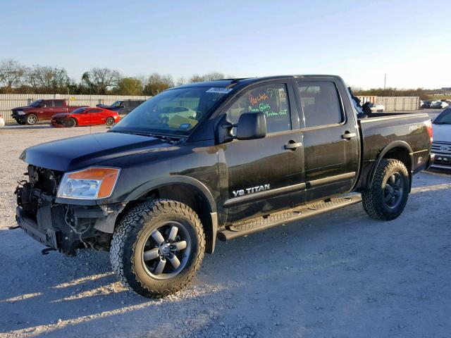 1N6AA0EC7FN511881 - 2015 NISSAN TITAN S BLACK photo 2