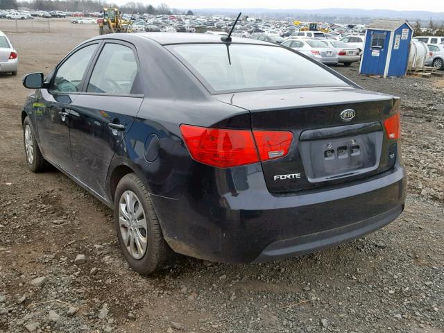 KNAFU4A27C5624193 - 2012 KIA FORTE EX BLACK photo 3