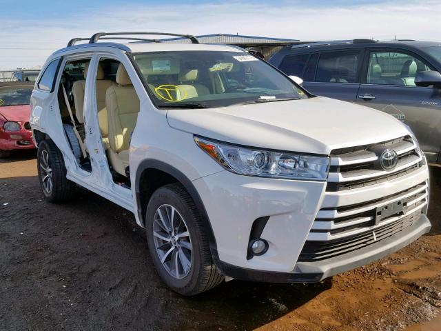 5TDJZRFH2JS548351 - 2018 TOYOTA HIGHLANDER თეთრი ფოტო 1