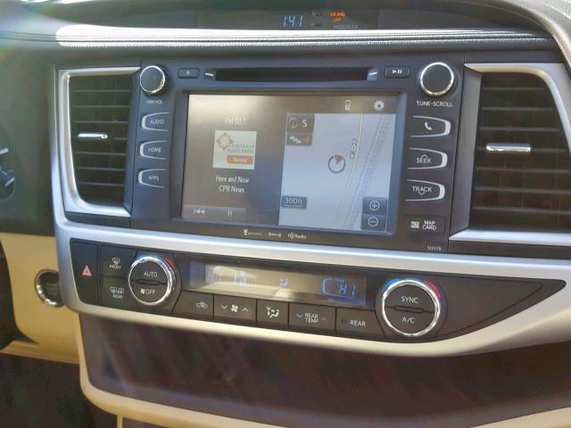 5TDJZRFH2JS548351 - 2018 TOYOTA HIGHLANDER თეთრი ფოტო 9