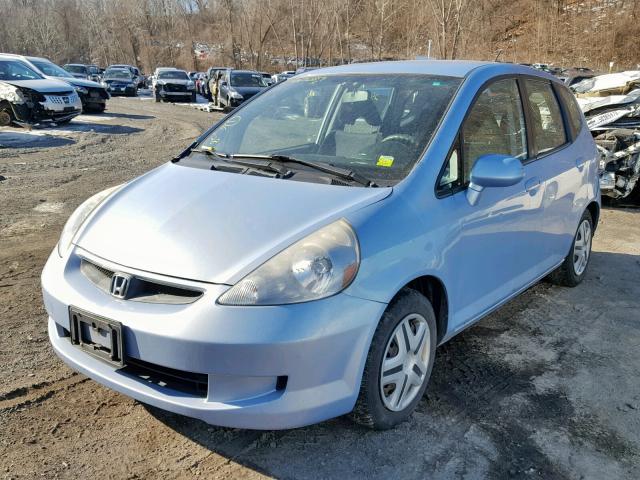 JHMGD37458S036732 - 2008 HONDA FIT BLUE photo 2