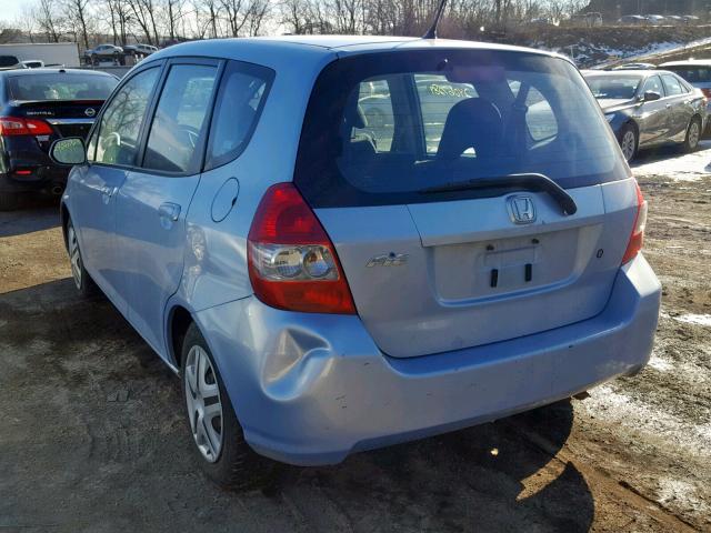 JHMGD37458S036732 - 2008 HONDA FIT BLUE photo 3