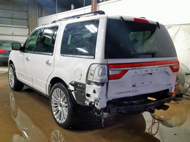 5LMJJ2JT4FEJ06347 - 2015 LINCOLN NAVIGATOR 白色 照片 3