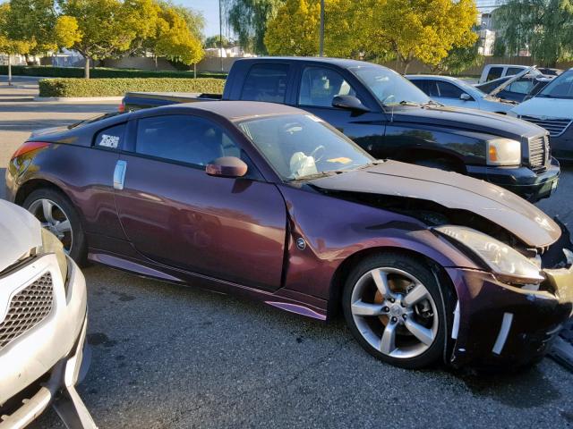 JN1AZ34D56M302140 - 2006 NISSAN 350Z COUPE PURPLE photo 1