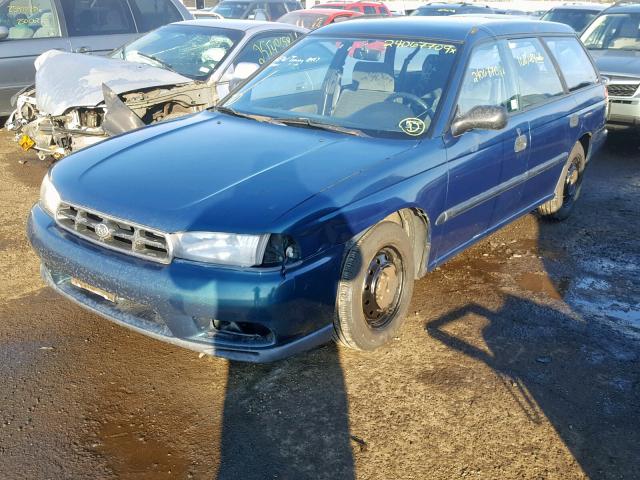 4S3BK4359W7312254 - 1998 SUBARU LEGACY L GREEN photo 2