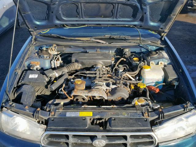 4S3BK4359W7312254 - 1998 SUBARU LEGACY L GREEN photo 7