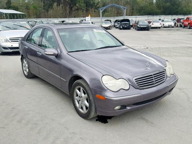 WDBRF61J42F193736 - 2002 MERCEDES-BENZ C 240 GRAY photo 1