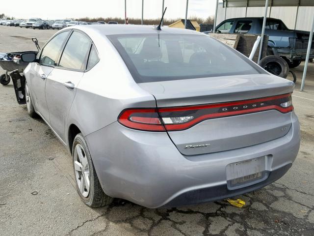 1C3CDFBB5FD140750 - 2015 DODGE DART SXT SILVER photo 3