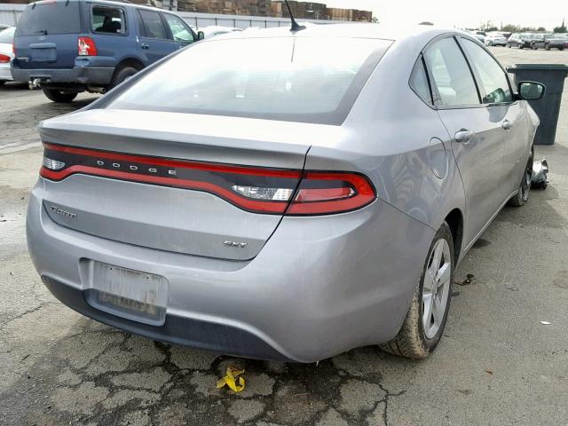 1C3CDFBB5FD140750 - 2015 DODGE DART SXT SILVER photo 4