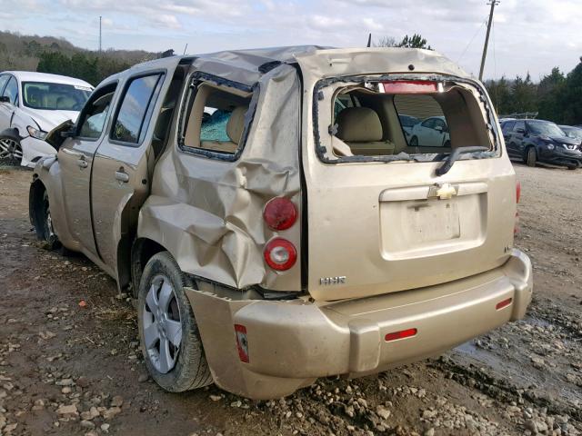 3GNDA13D98S541840 - 2008 CHEVROLET HHR LS TAN photo 3