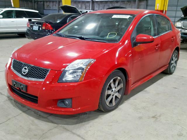 3N1AB6AP9CL706391 - 2012 NISSAN SENTRA 2.0 RED photo 2