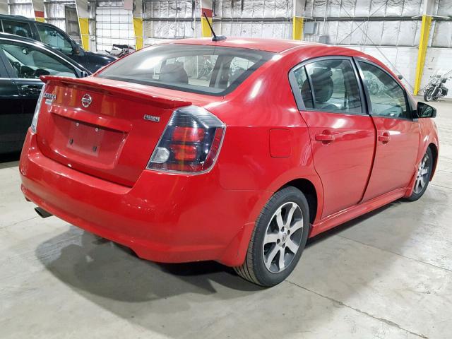 3N1AB6AP9CL706391 - 2012 NISSAN SENTRA 2.0 RED photo 4