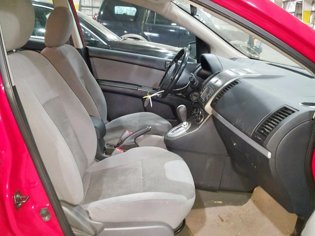 3N1AB6AP9CL706391 - 2012 NISSAN SENTRA 2.0 RED photo 5