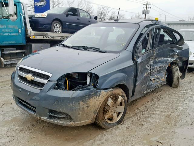 KL1TD5DE5AB124542 - 2010 CHEVROLET AVEO LS BLUE photo 2