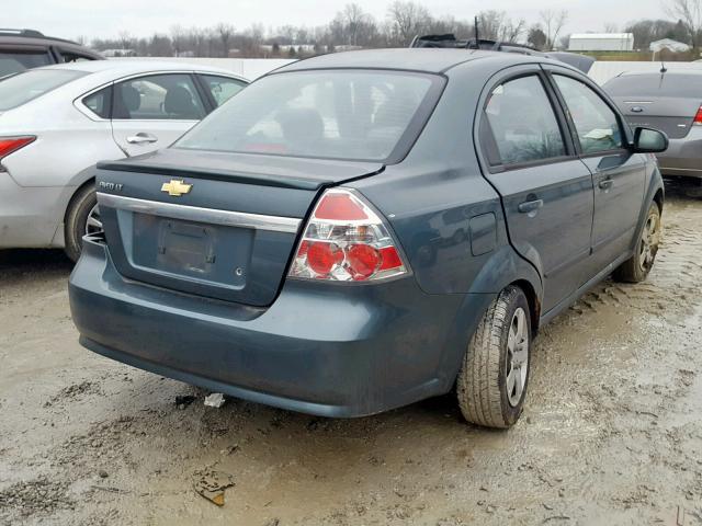KL1TD5DE5AB124542 - 2010 CHEVROLET AVEO LS BLUE photo 4