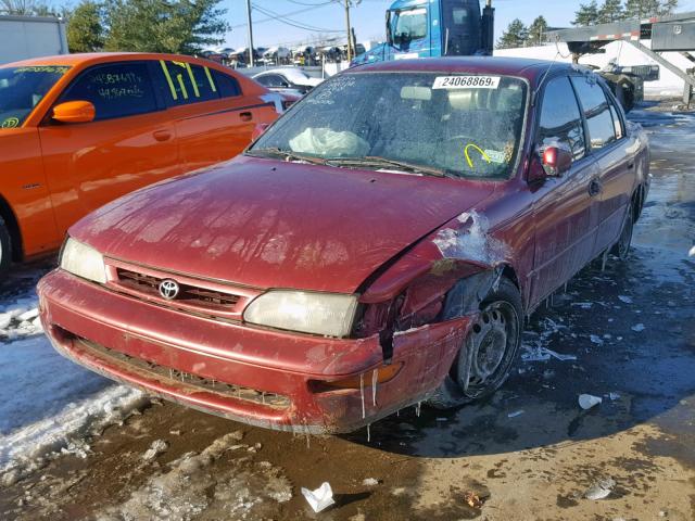 2T1BB02E8VC185066 - 1997 TOYOTA COROLLA DX RED photo 2