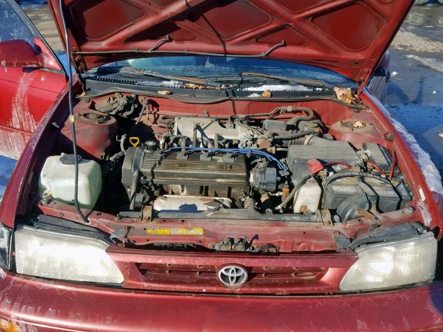 2T1BB02E8VC185066 - 1997 TOYOTA COROLLA DX RED photo 7