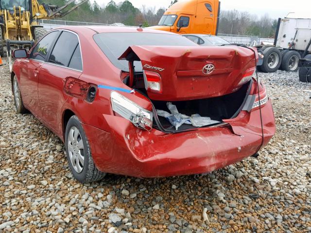 4T4BF3EK7AR010751 - 2010 TOYOTA CAMRY BASE MAROON photo 3