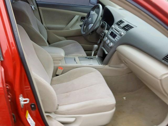 4T4BF3EK7AR010751 - 2010 TOYOTA CAMRY BASE MAROON photo 5