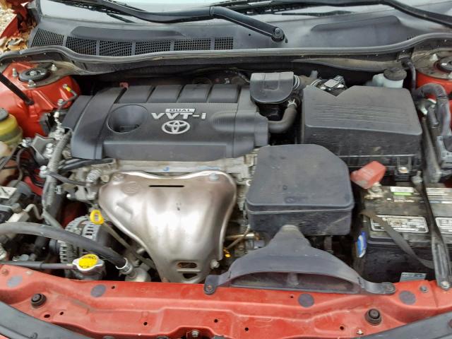 4T4BF3EK7AR010751 - 2010 TOYOTA CAMRY BASE MAROON photo 7