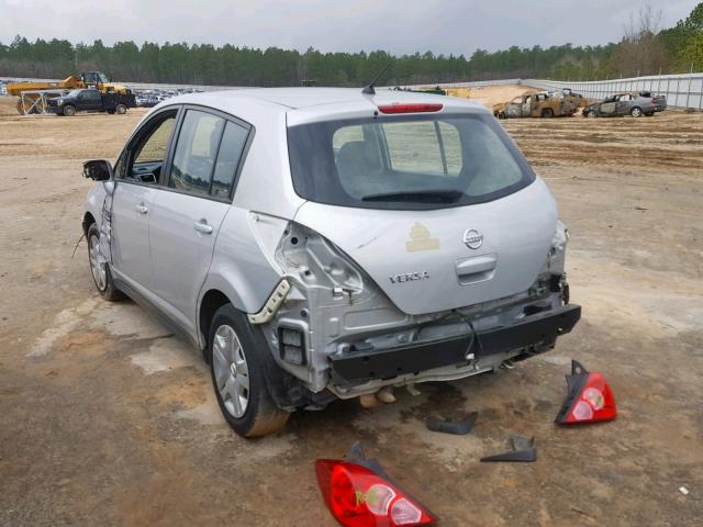 3N1BC1CP2AL364247 - 2010 NISSAN VERSA S SILVER photo 3