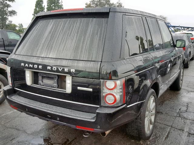 SALMF1E46BA347209 - 2011 LAND ROVER RANGE ROVE BLACK photo 4