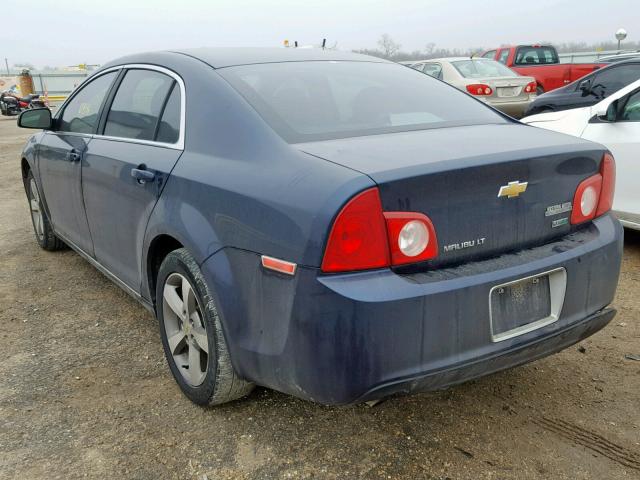 1G1ZC5EU3BF378443 - 2011 CHEVROLET MALIBU 1LT BLUE photo 3