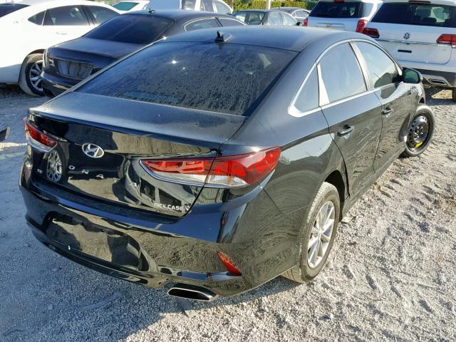 5NPE24AF2JH663844 - 2018 HYUNDAI SONATA SE BLACK photo 4