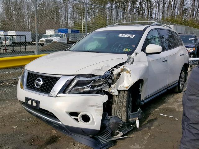 5N1AR2MN0EC717723 - 2014 NISSAN PATHFINDER WHITE photo 2