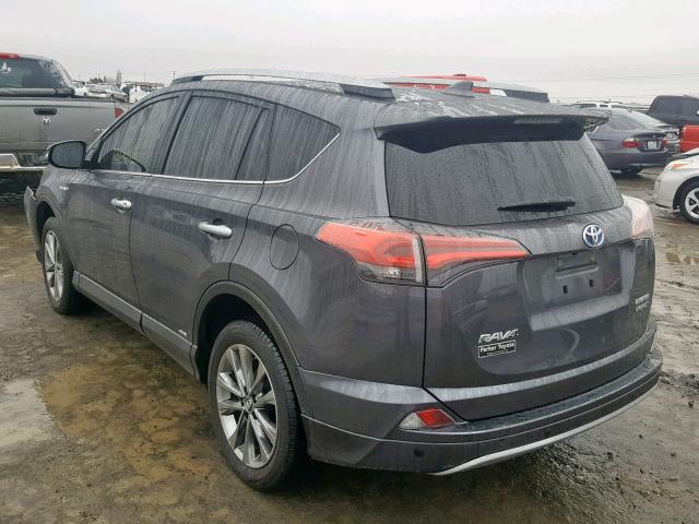 JTMDJREVXJD212759 - 2018 TOYOTA RAV4 HV LI GRAY photo 3