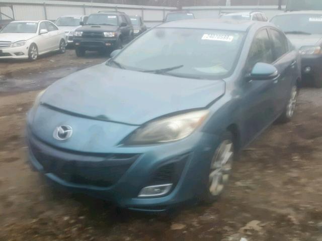 JM1BL1S63A1156438 - 2010 MAZDA 3 S BLUE photo 2