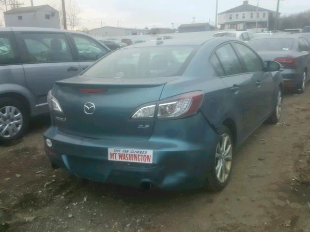 JM1BL1S63A1156438 - 2010 MAZDA 3 S BLUE photo 4