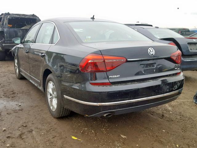 1VWAT7A31HC017183 - 2017 VOLKSWAGEN PASSAT S BLACK photo 3