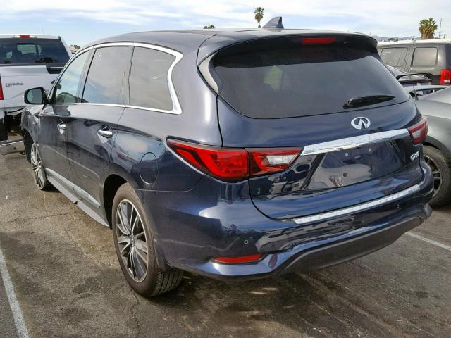 5N1DL0MM3KC507011 - 2019 INFINITI QX60 LUXE BLUE photo 3