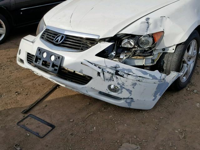 JH4KB16515C009712 - 2005 ACURA RL WHITE photo 9