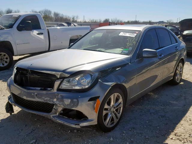 WDDGF4HB3EA917869 - 2014 MERCEDES-BENZ C 250 GRAY photo 2