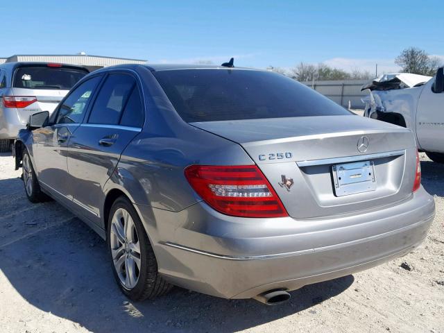 WDDGF4HB3EA917869 - 2014 MERCEDES-BENZ C 250 GRAY photo 3