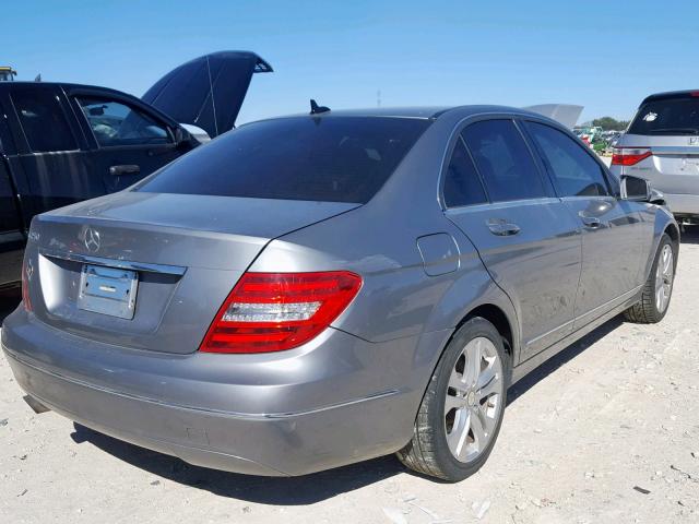 WDDGF4HB3EA917869 - 2014 MERCEDES-BENZ C 250 GRAY photo 4