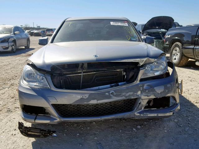 WDDGF4HB3EA917869 - 2014 MERCEDES-BENZ C 250 GRAY photo 9