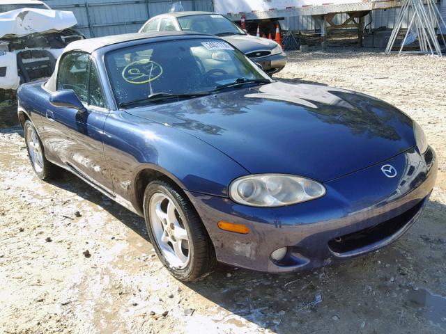 JM1NB353920225735 - 2002 MAZDA MX5 BLUE photo 1