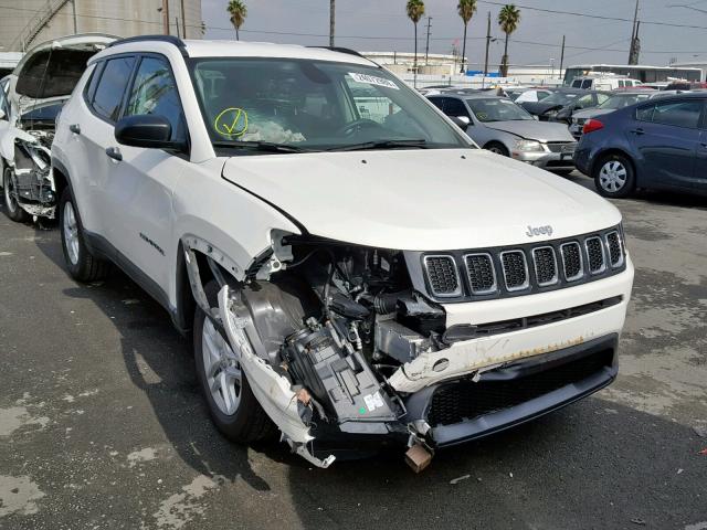 3C4NJCAB9JT255058 - 2018 JEEP COMPASS SP თეთრი ფოტო 1