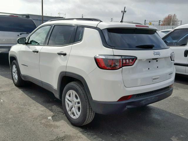 3C4NJCAB9JT255058 - 2018 JEEP COMPASS SP თეთრი ფოტო 3
